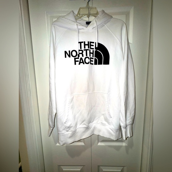 The North Face White women’s Hoodie. Size women’s XL. VGUC. - Picture 1 of 7